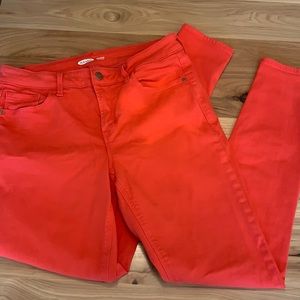 Old Navy Super Skinny Rockstar Jeans - Red